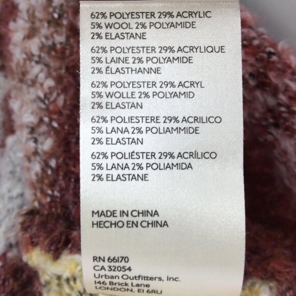 NWT Free People My Girl Sweater Women Size Medium Sunburst Combo Crop Turtleneck - Picture 12 of 12